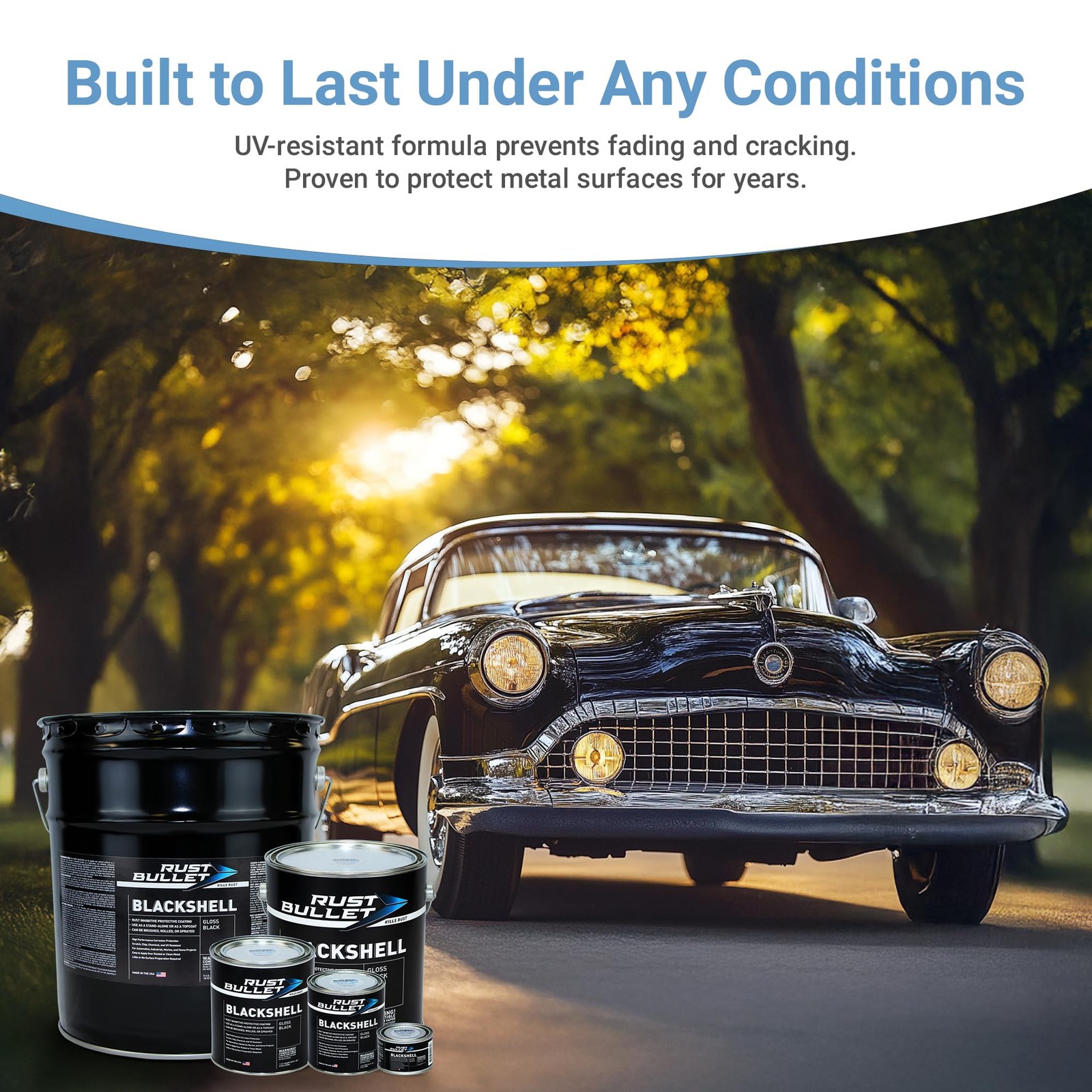RUST BULLET BlackShell – Gloss Black – 1 128 Fl Oz (Pack of 1), GLOSS BLACK