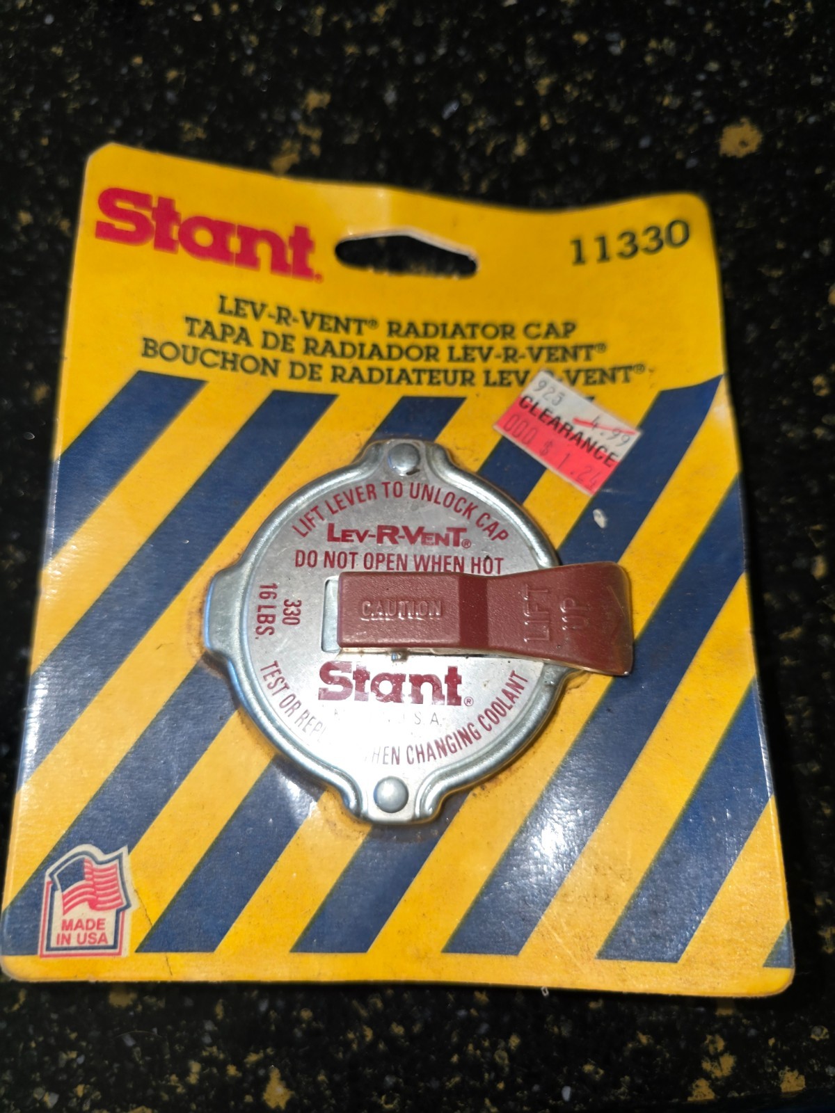 Stant Corp 16 Lb Pressure Universal Radiator Cap Ford, Chevy, Mopar, Dodge 11330