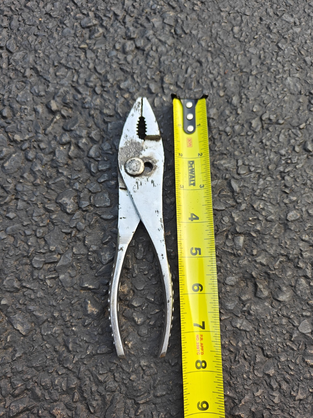 Snap On Tools USA Vintage Slip Joint Pliers 47 With Cutters Vacuum Grip