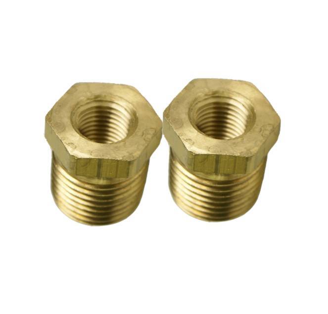 2 Heavy Duty 1/2″ X 1/4″ NPT Reducer Bushings for Air Tanks, Air Suspension Bag