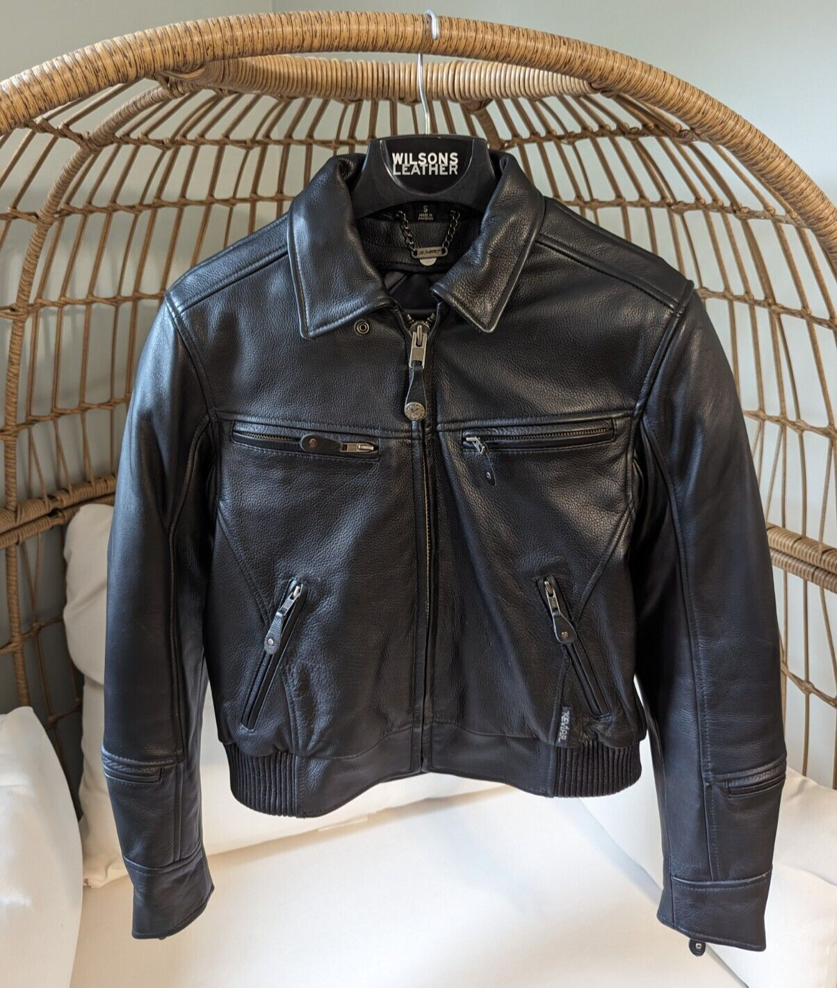 First Mfg Co Xpert Womens Premium Leather Motorcycle Riding Jacket Size S Small