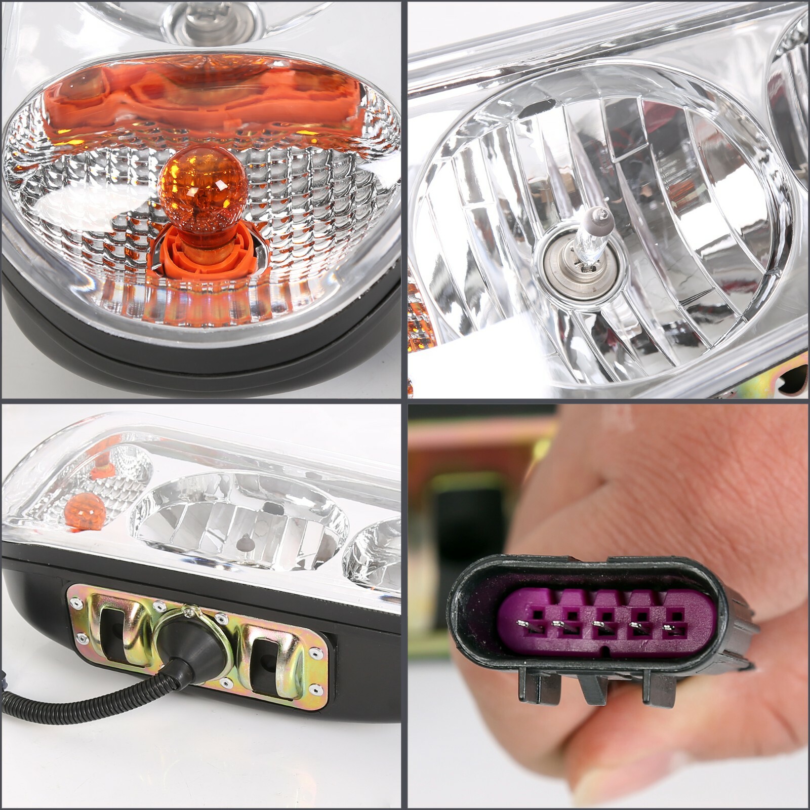 Universal Snow Plow Lights Kit Fits Boss Western Fisher Blizzard Hinker 1311100