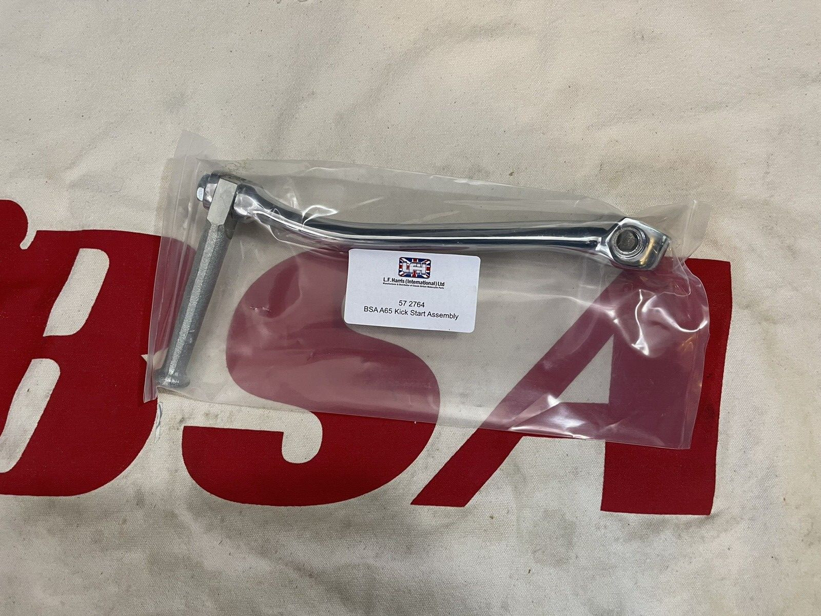 BSA Kickstart Lever Assembly 57-2764 A7 A10 A50 A65 B25 B44 B50 U.K. Made