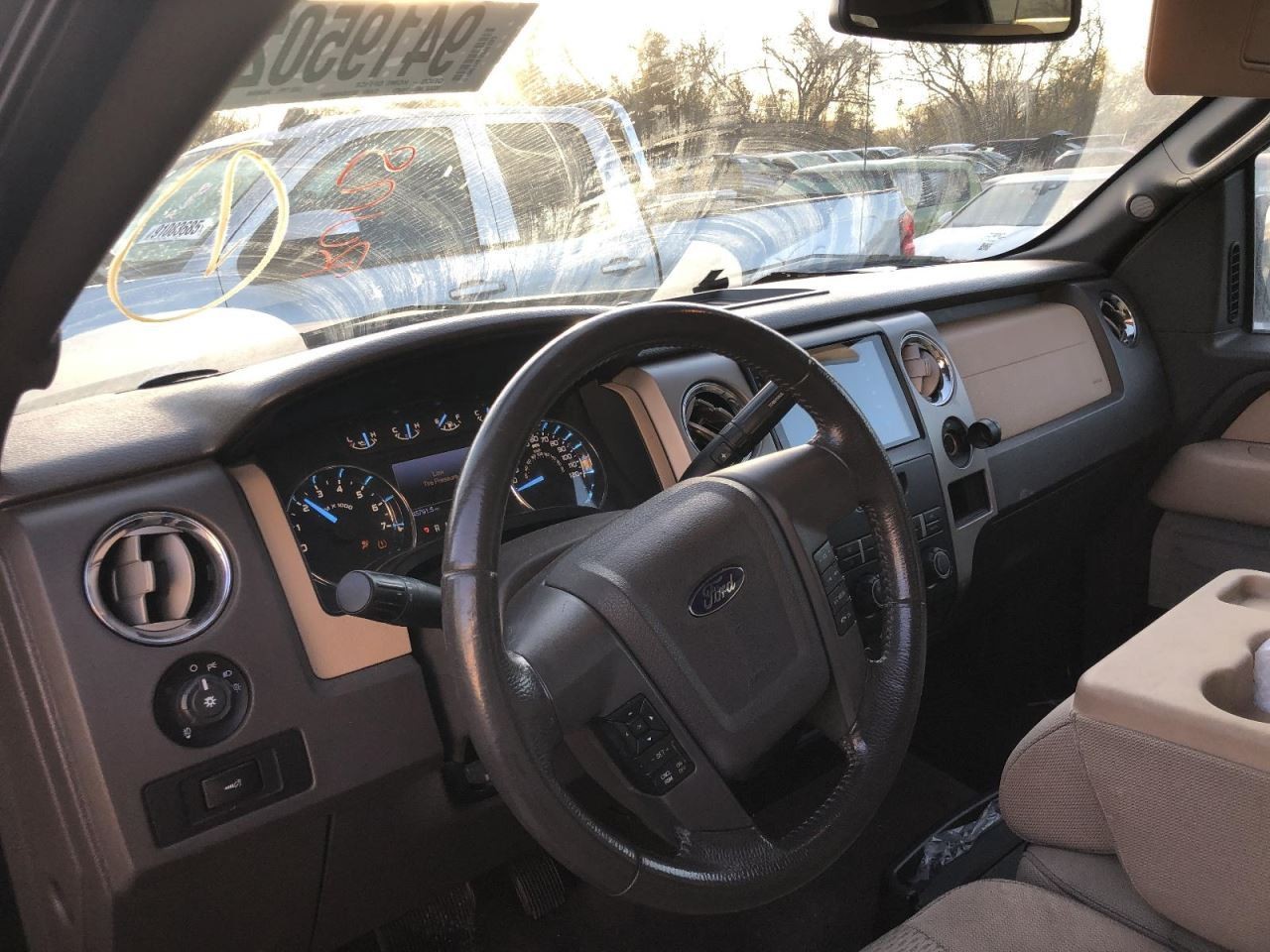 Front Seat 2012-2014 FORD F150 Right Passenger Bench MA Tan Cloth Fabric 996728