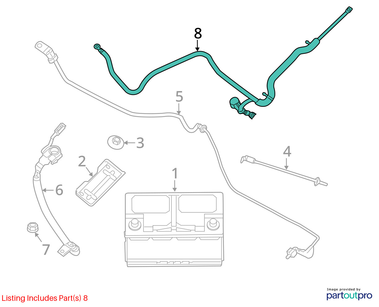 68146867AF 2015 GRANDCHER 3.6L Engine Wire Harness AT, 4×4 12964902