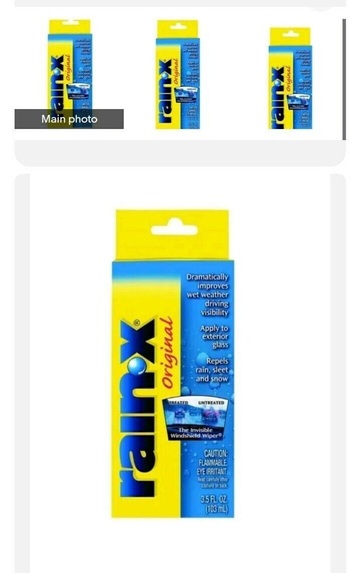 4 Pack Rain-X 800002245 Glass Treatment Clear, 3.5 oz Bottle