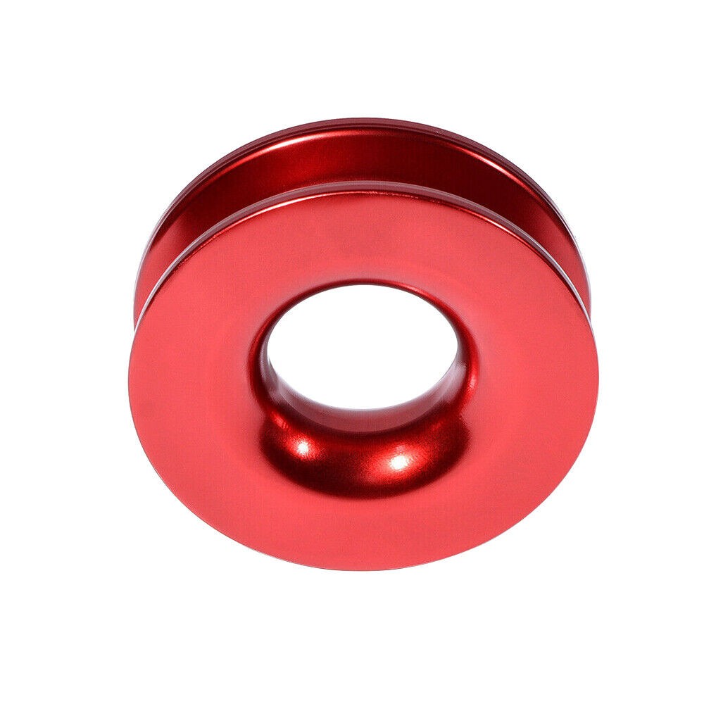 Recovery Ring Snatch Block Pulley 41000lbs Soft Shackle Tow Winch Rope Straps UP