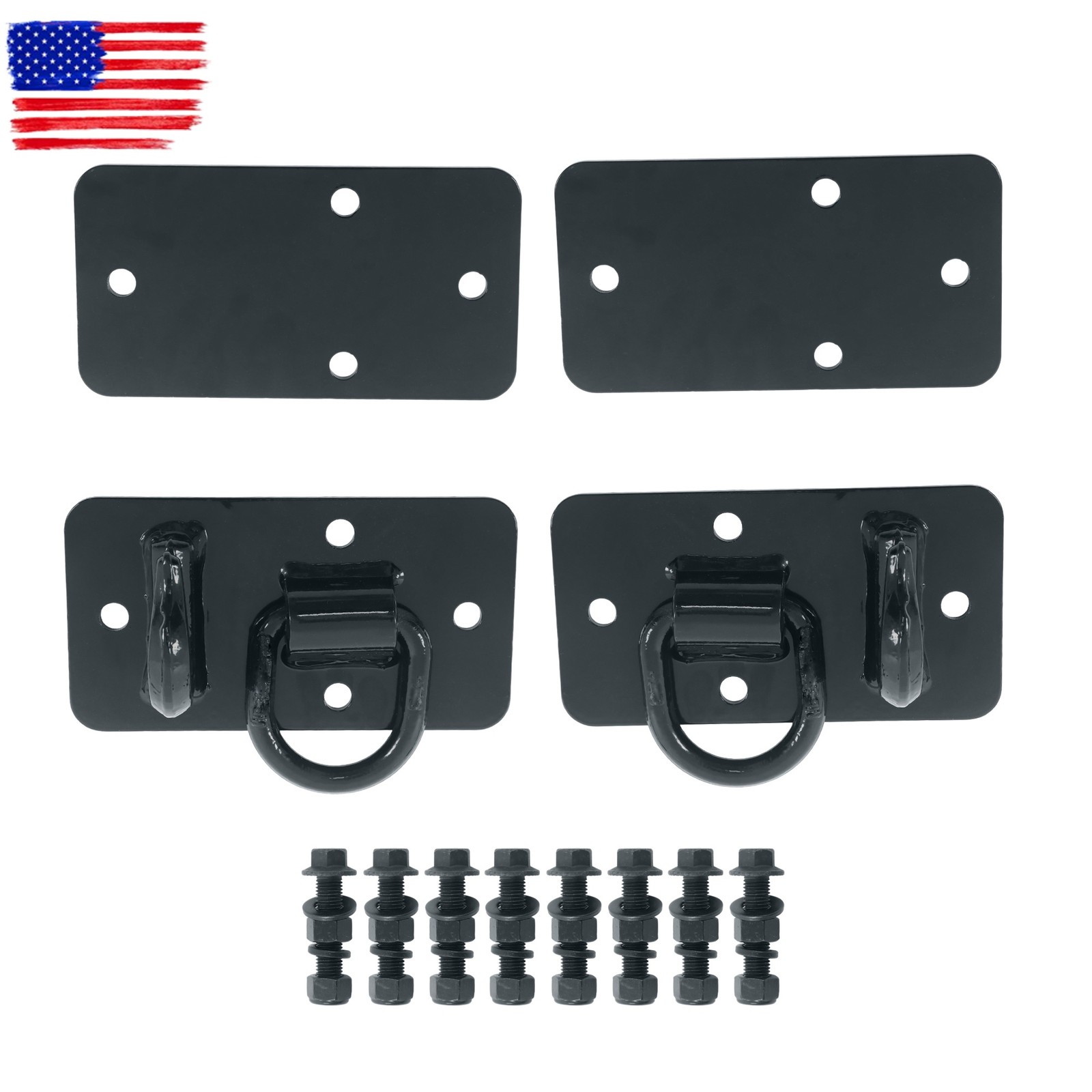 2 Pack Grade 70 Forged Bolt-On Grab Hooks for Tractor Bucket Max 15000 lbs
