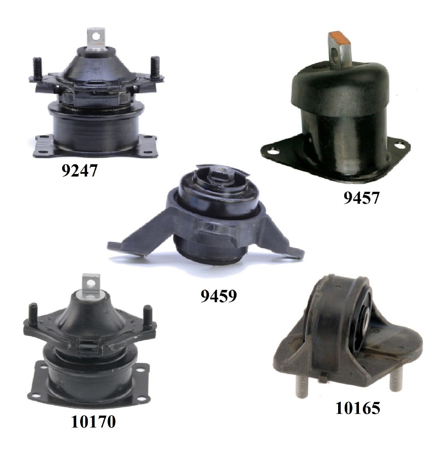 5PCS MOTOR & TRANS MOUNT FOR 2012-2014 ACURA TL 3.5L & 3.7L – AUTO TRANS