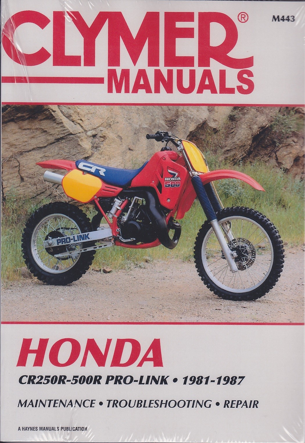 1981-1987 Honda CR250R CR450 CR480 CR500R Repair Service Shop Manual Book M443