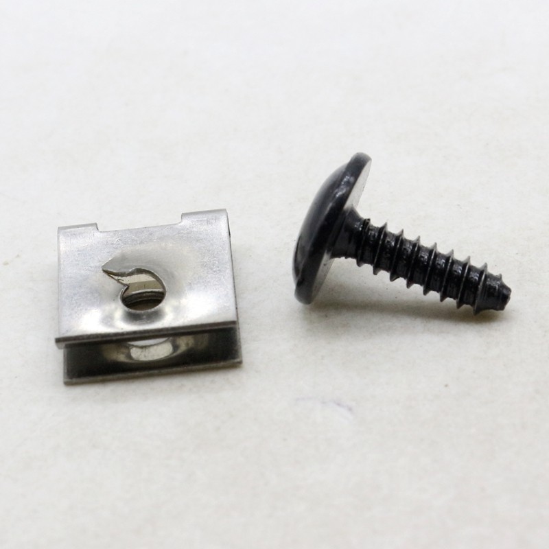 40 Splash Shield U Nut & Screw Metal Kit Fits VW and Audi N10433701 + N90775001
