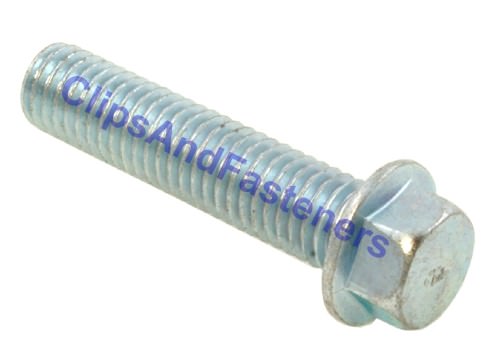 25 M 6 – 1.0 x 30mm Hex Flange Bolts – Small Head Class 10.9 Zinc