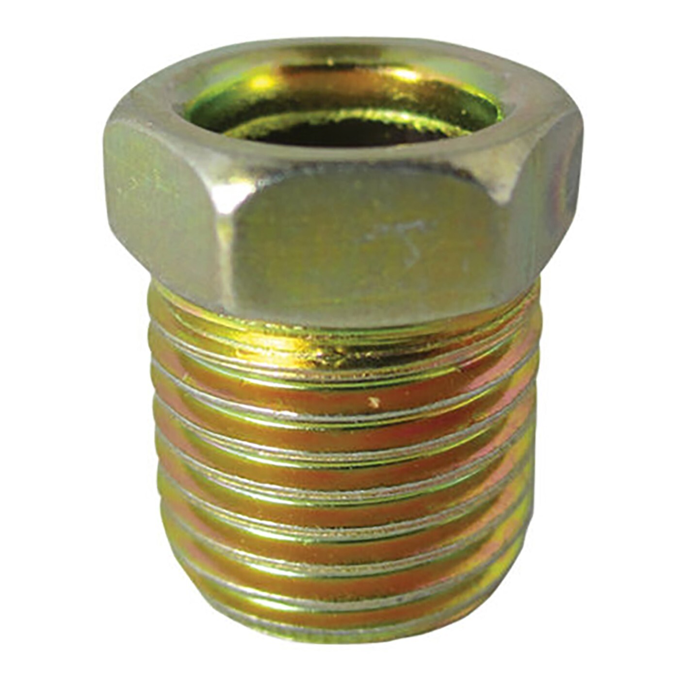 FMSI 3006 Standard Steel Invert Flare Tube Nut – 5/16″ x 1/2″ – 20 TPI – 10 Pack