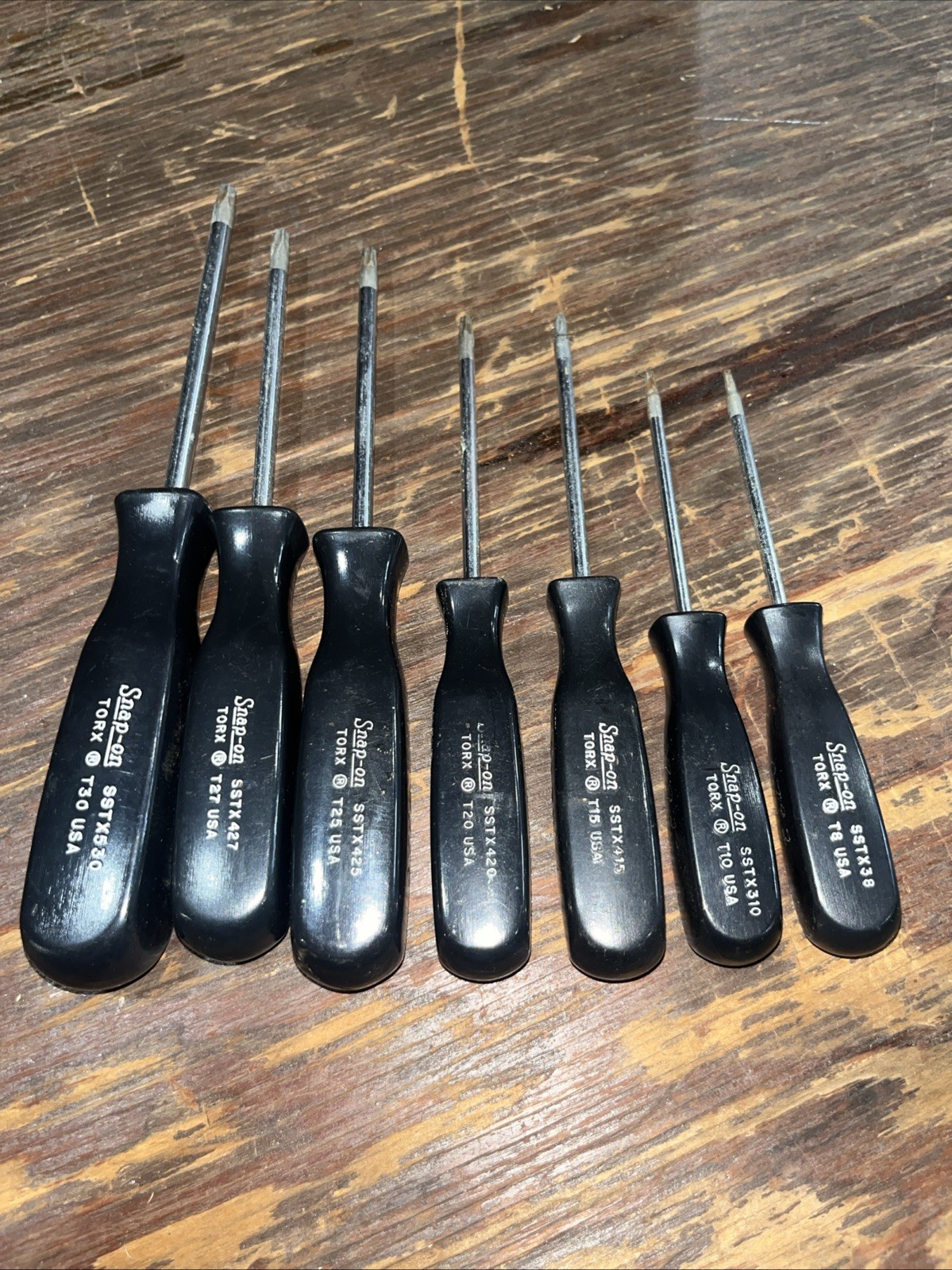 Snap On 7 Piece Black Hard Handle Torx Driver Set – T10-T30 – SSTX Series