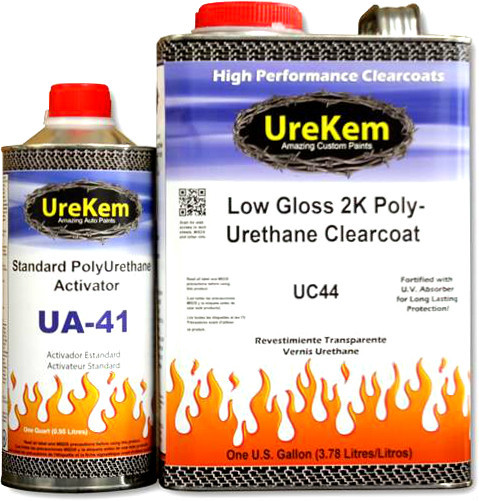 Gallon Low Gloss Flat Matte Semi Gloss Satin Urethane Clear Clearcoat Paint Kit