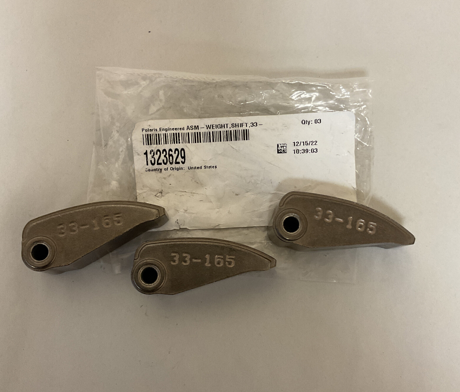 2019-22 Polaris Ranger/Pro XD ASM-Weight, Shift, 33-165G (3) PN #1323629 / #S735