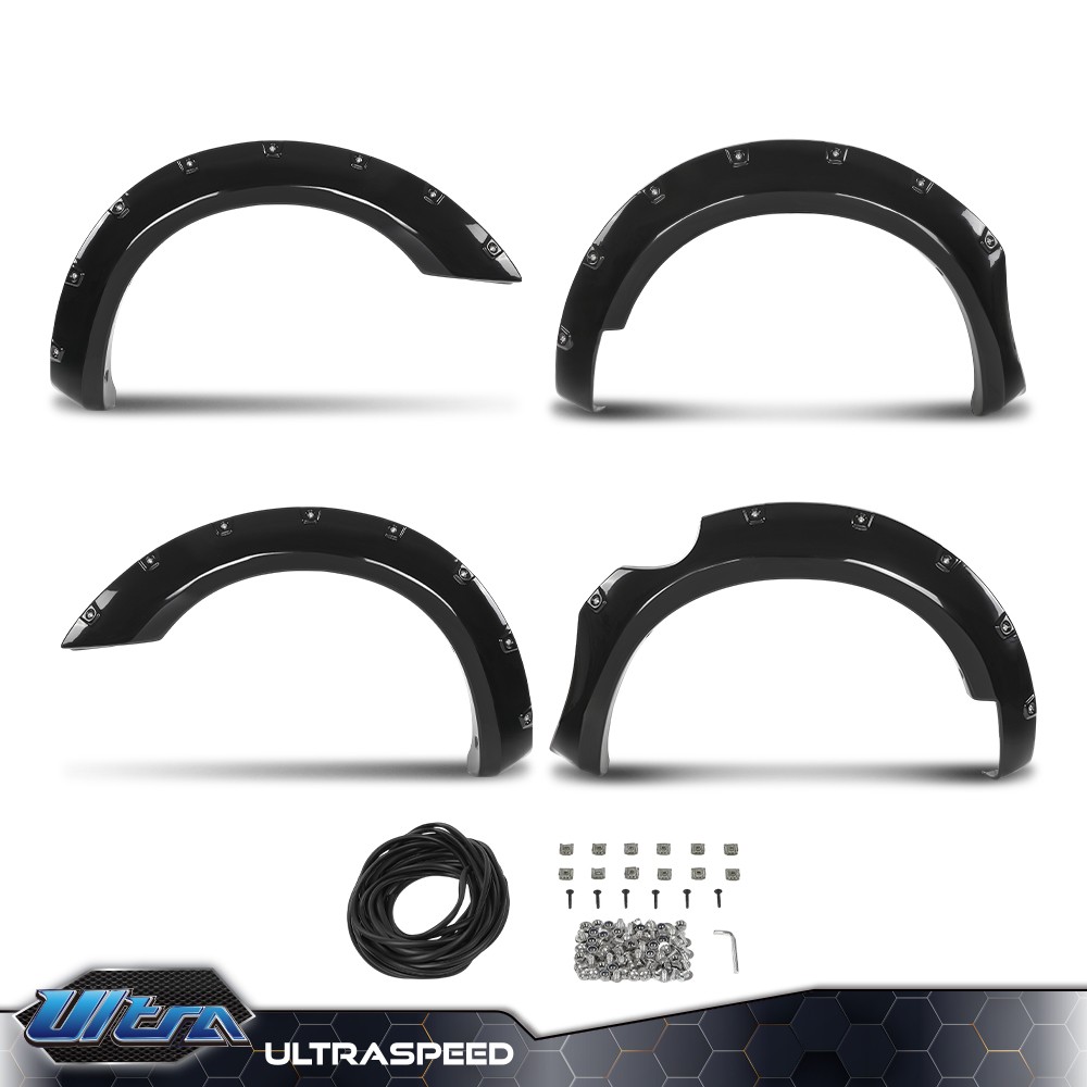 Bolt On Fender Flares Pocket Rivet Fit For 2006-2020 Nissan Frontier 5′ Bed Only