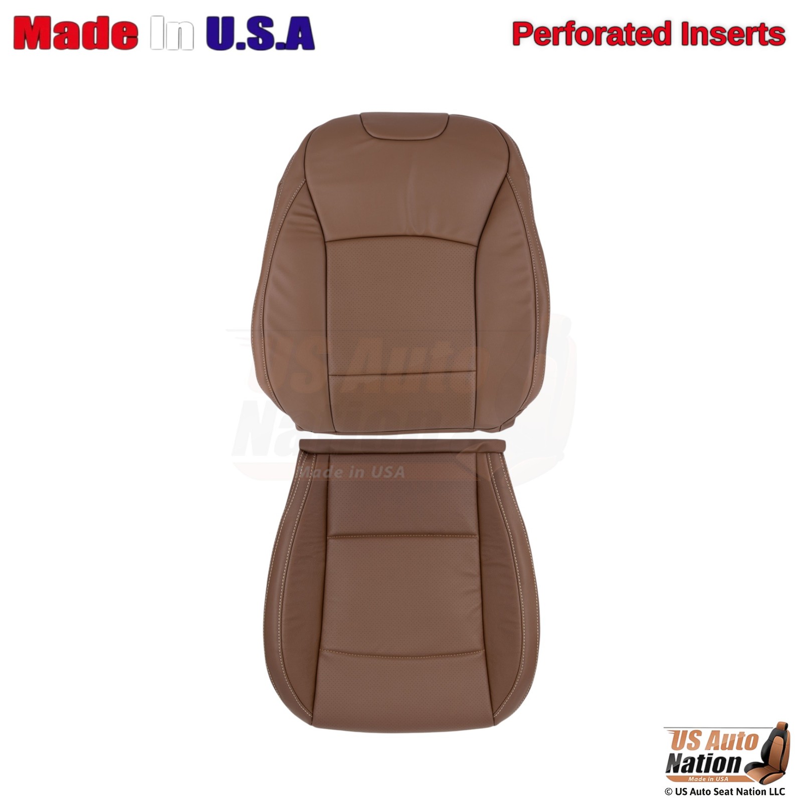 2015-2017 For Subaru Outback Leatherette Front Driver Side Covers Java Brown