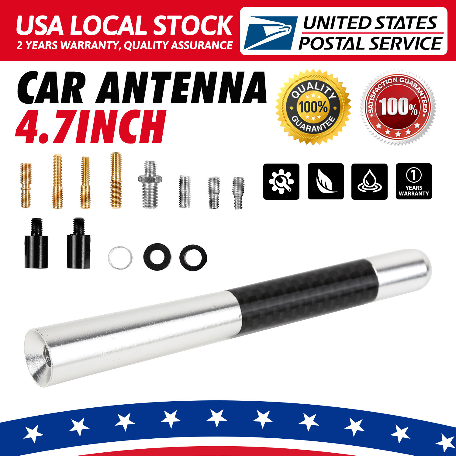 4.7INCH CAR AM/FM ANTENNA MAST RUBBER COPPER SCREW FITS 1995-2015 Toyota TACOMA