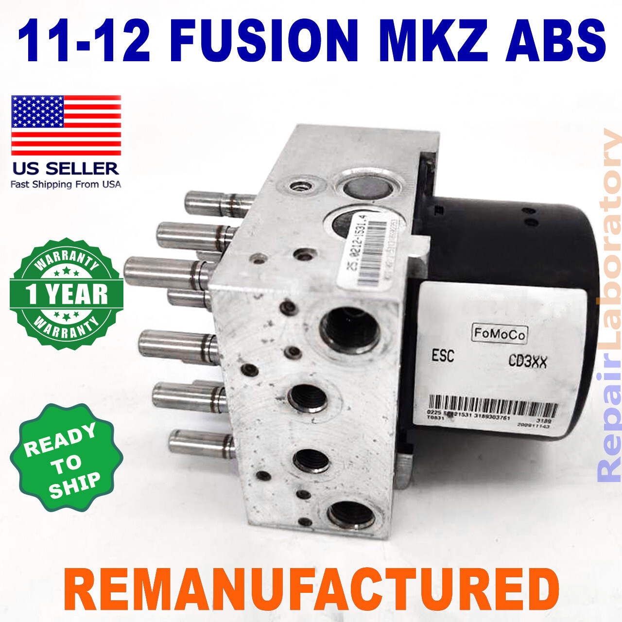 ✅ReBuilt✅ BE5Z-2C215-A 2011-2012 Ford Fusion Lincoln MKZ ABS Hydraulic unit HCU