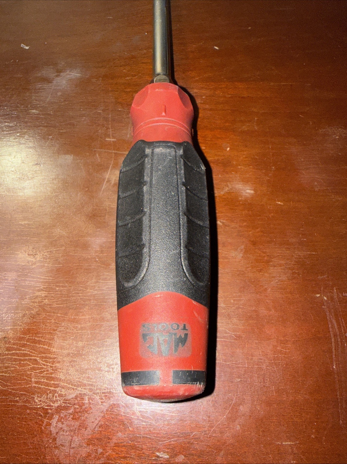 Mactools Flat Head Screwdriver PKRB8CR Red Hard Handle Used