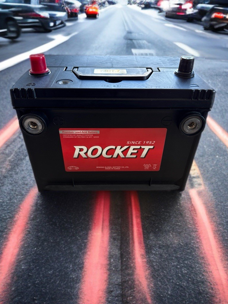 Rocket Lead Acid Automotive Battery, Size 78DT 12 V 750 CCA (12 Months Warranty)