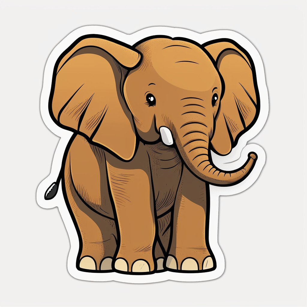 Baby Elephant Sticker Car Truck Window Bumper Graphics Vinyl Decal Zoo Animals