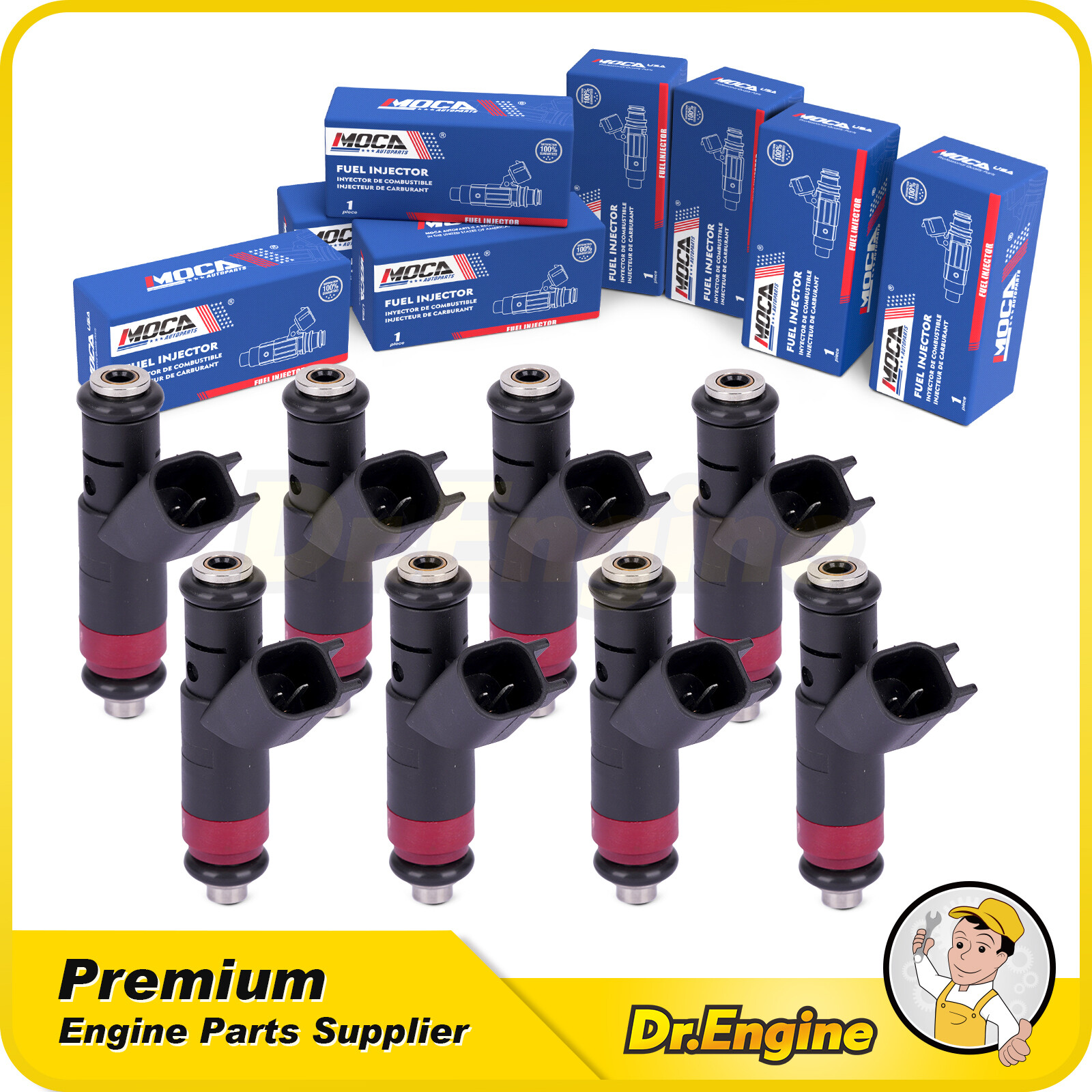 8x Fuel Injector for Chrysler Aspen Dodge 04-08 Durango Ram 1500 2500 3500 5.7L