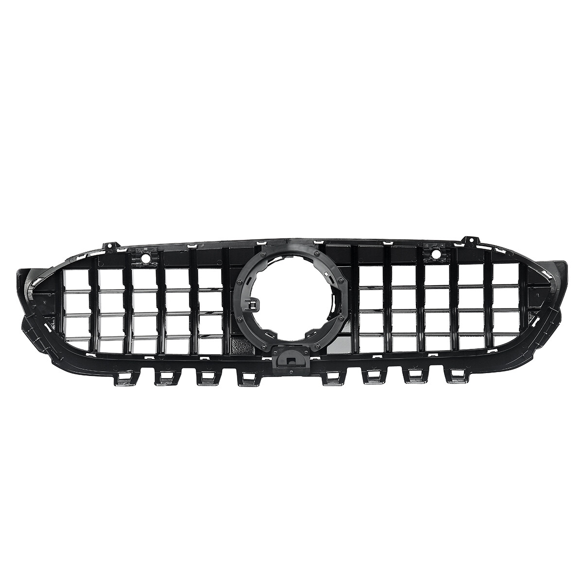 Gloss Black Front Grille W/Mirror Star For Benz A-Class W177 A200 A220 2019-2022