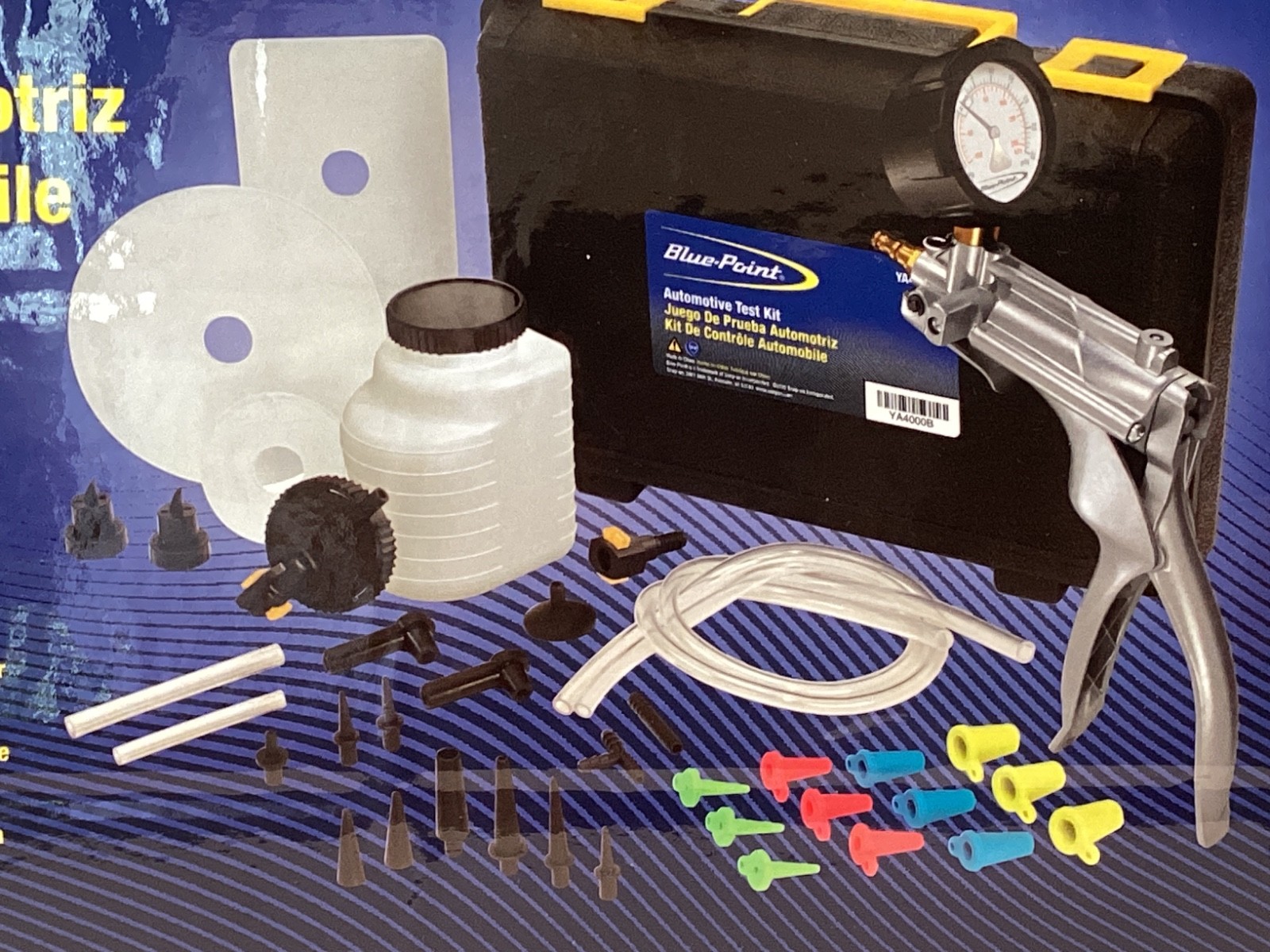 BLUE POINT By SNAP ON YA4000B NEW Automotive Vacuum And Pressure Test Kit SEALED