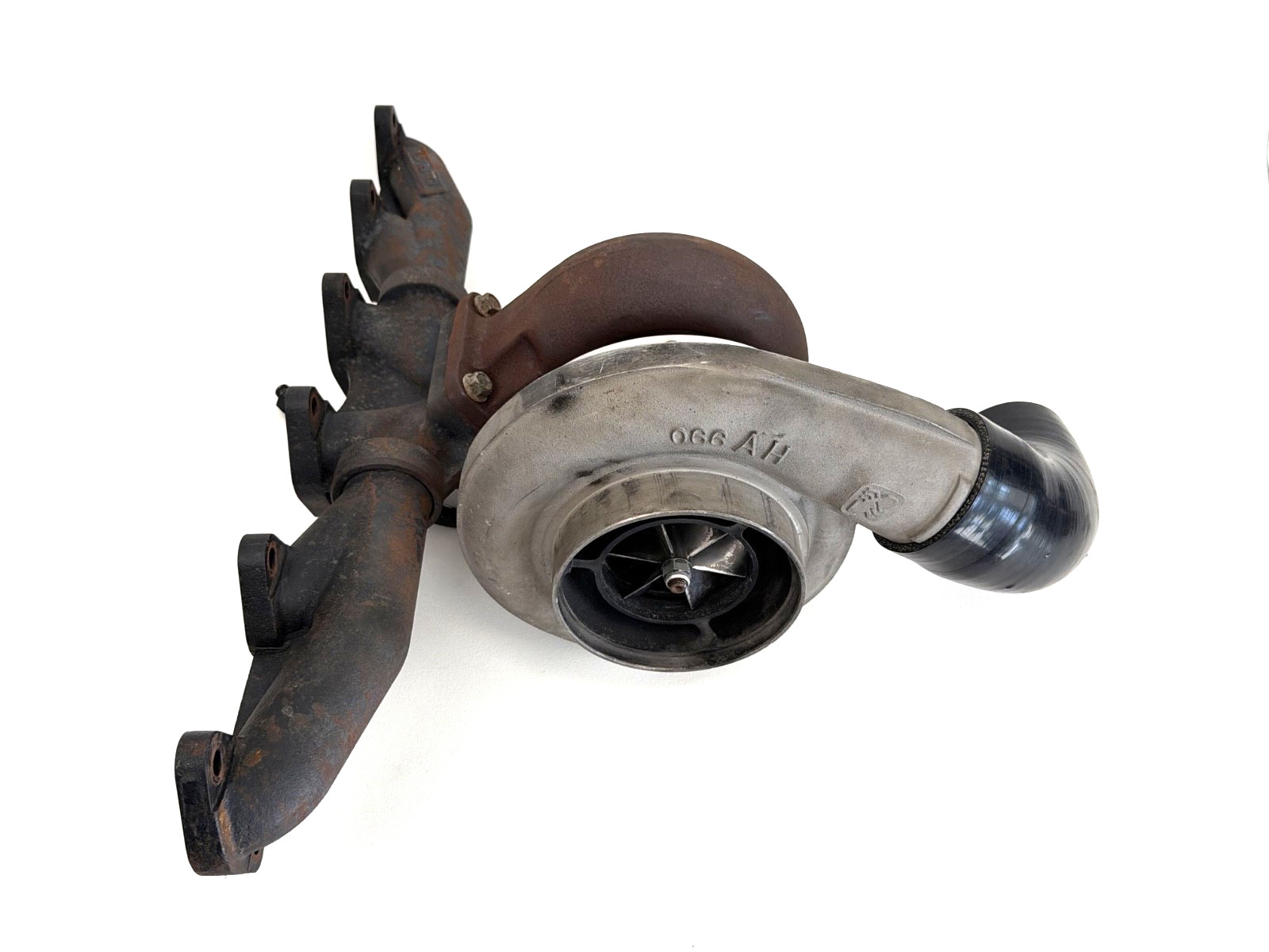 BorgWarner S400SX3 Turbo & DPS T-4 3 Piece Manifold Cummins 24v 5.9L 6.7L Diesel