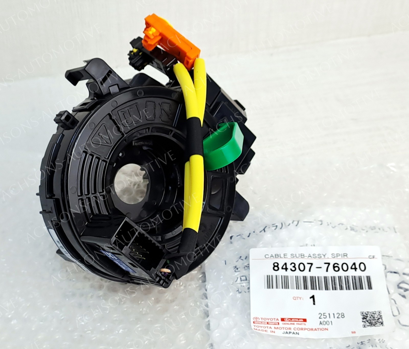 Genuine Lexus CT200h 2011-2017 Clock Spring Spiral Cable Sensor Oem 84307-76040