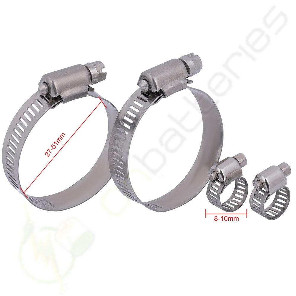 Radiator with 8-10mm 27-51mm Hose Oil Clamps Kits For 2003 Dodge Ram 3500 2479