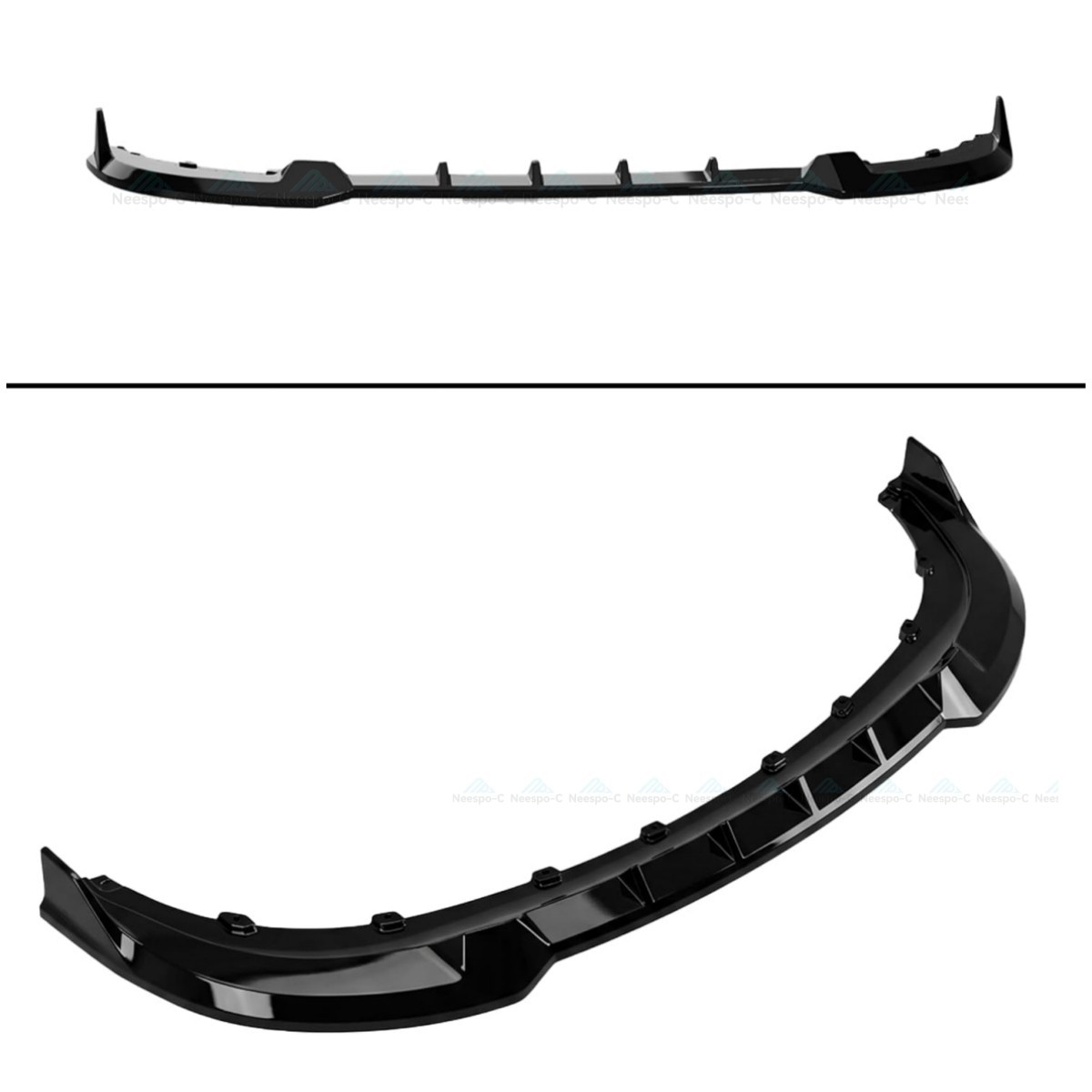 Fit For Chrysler Pacifica Front Bumper Splitter Lip Sporty Gloss Black 2017-2020