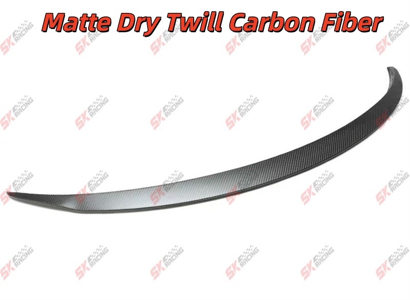 Glossy/Matte Dry Twill Carbon Fiber Rear Trunk Spoiler Wing For Fits Tesla 3 24+