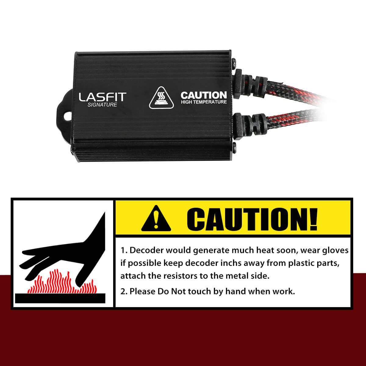 H13 9008 Anti Flicker Canceller Capacitor LED Headlight CanBus Resistor EMC
