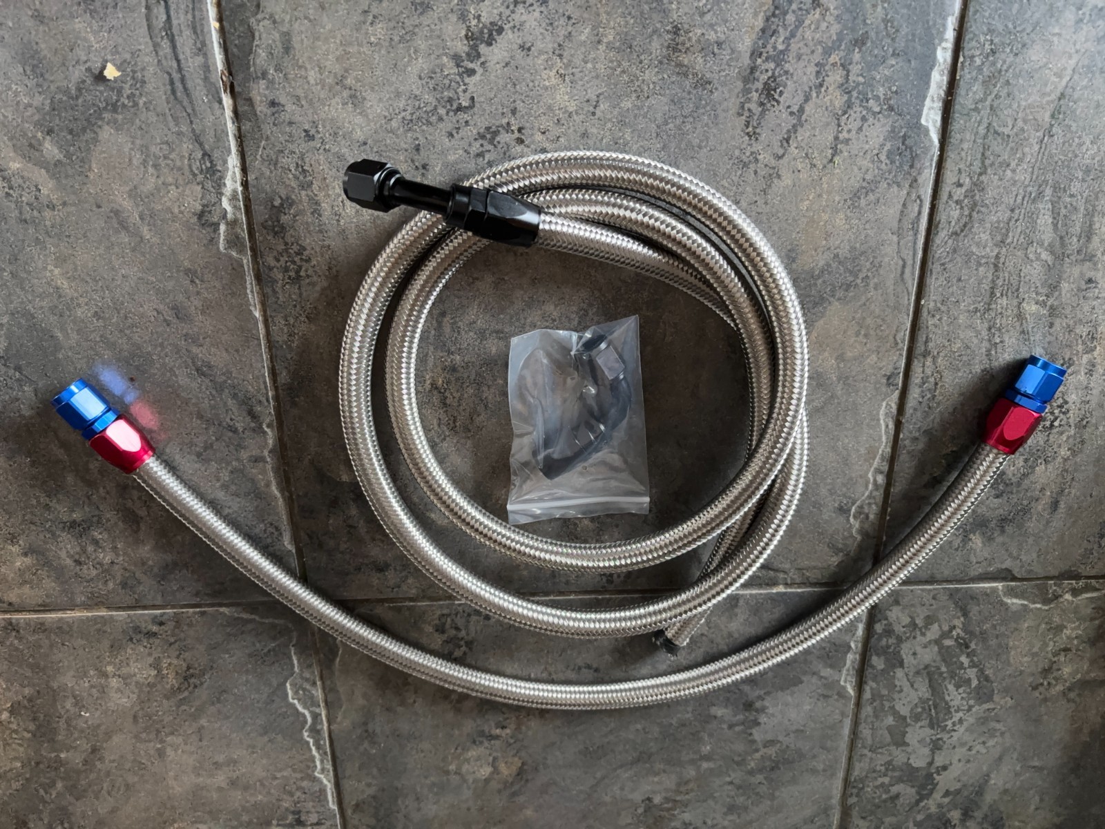 New 6AN 8AN 10AN Stainless Braided CPE Fuel Hose Oil Cooler Line with Fitting