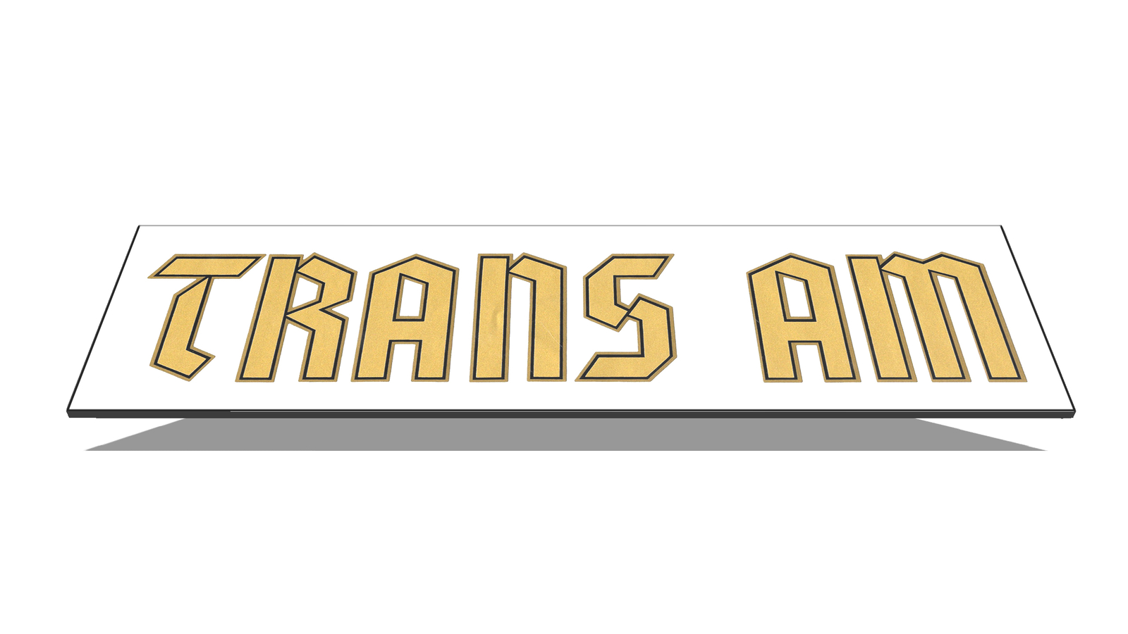 1976 1977 1978 Black Trans Am Special Edition German Gold Name Bird Stripe Decal