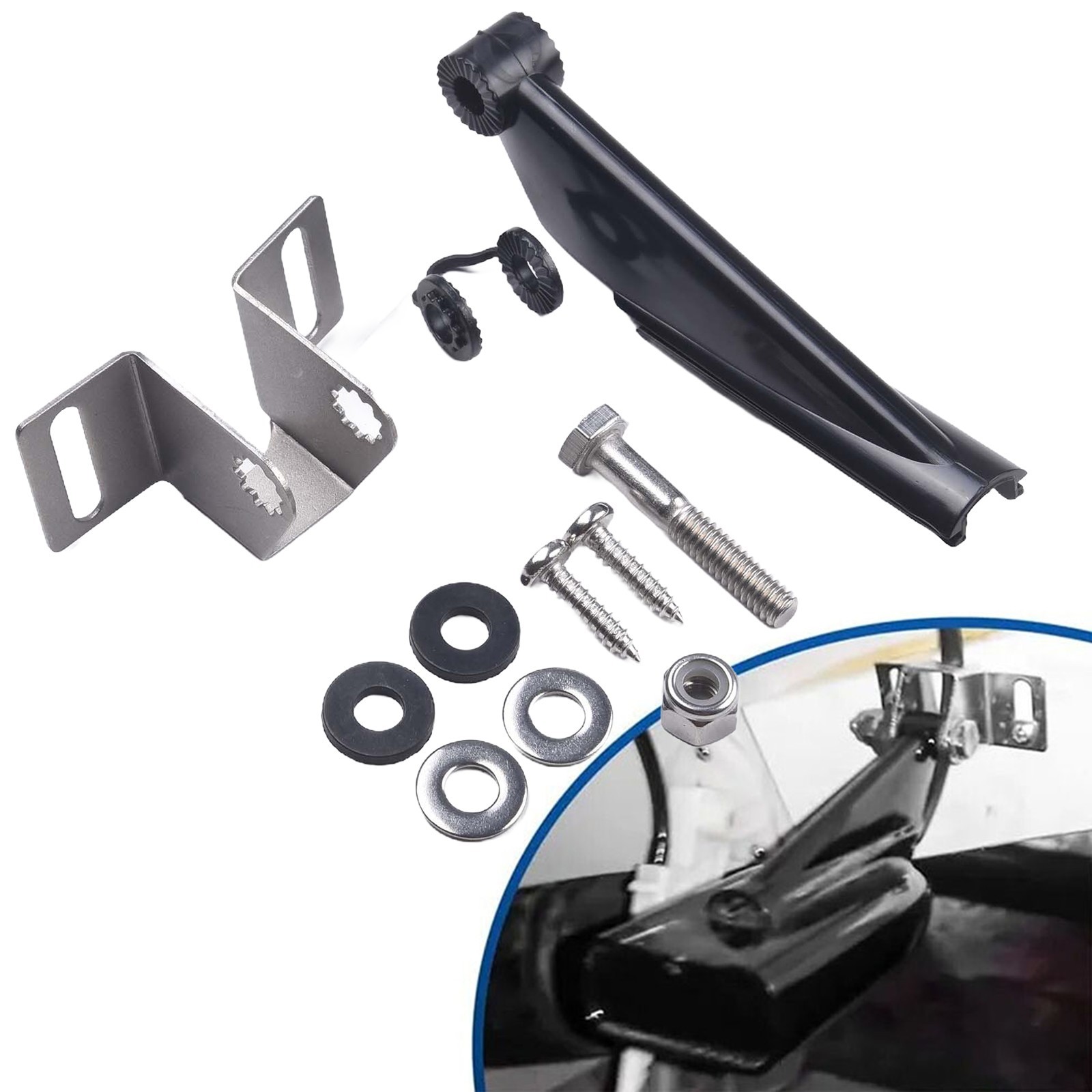 Transducer Mount Transom Bracket Kit 000-10262-001 For Skimmer High Quality