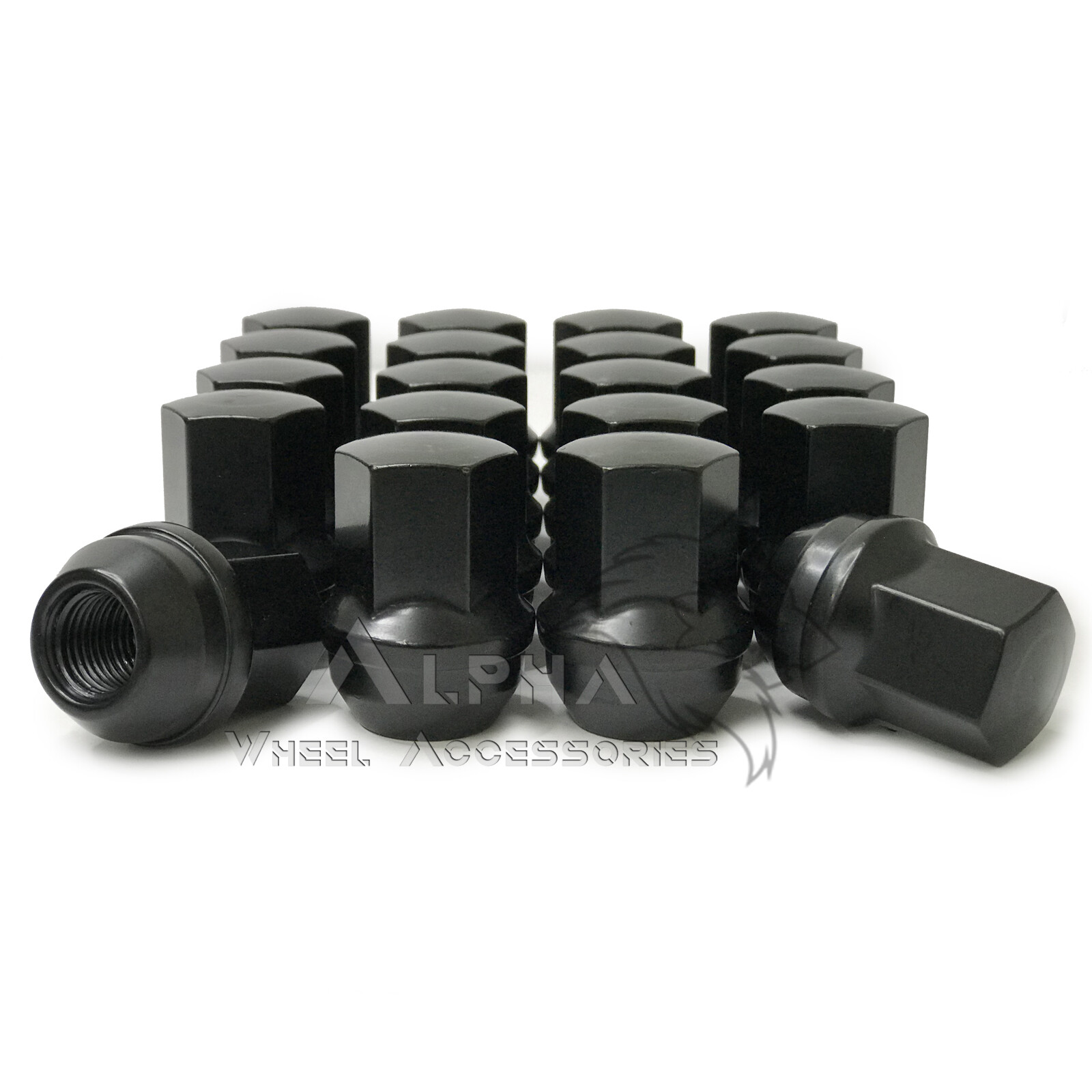 20 Black OEM Factory Style Lug Nuts M14x1.5 Fits 2011 & Newer Dodge Durango