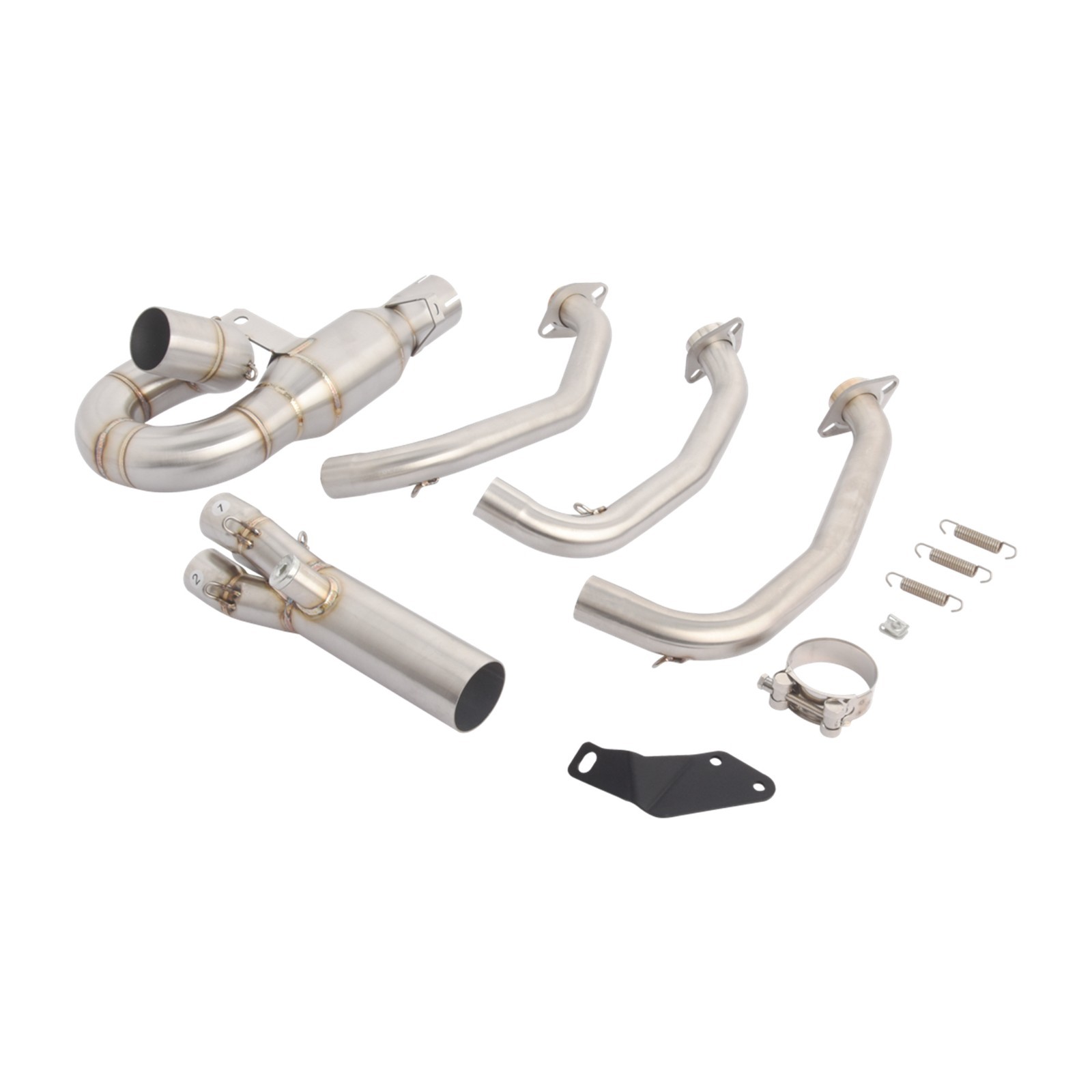 Full Exhaust System Header Pipe Muffler Tips For CF-Moto 675SS 675SR/NK 2024-26
