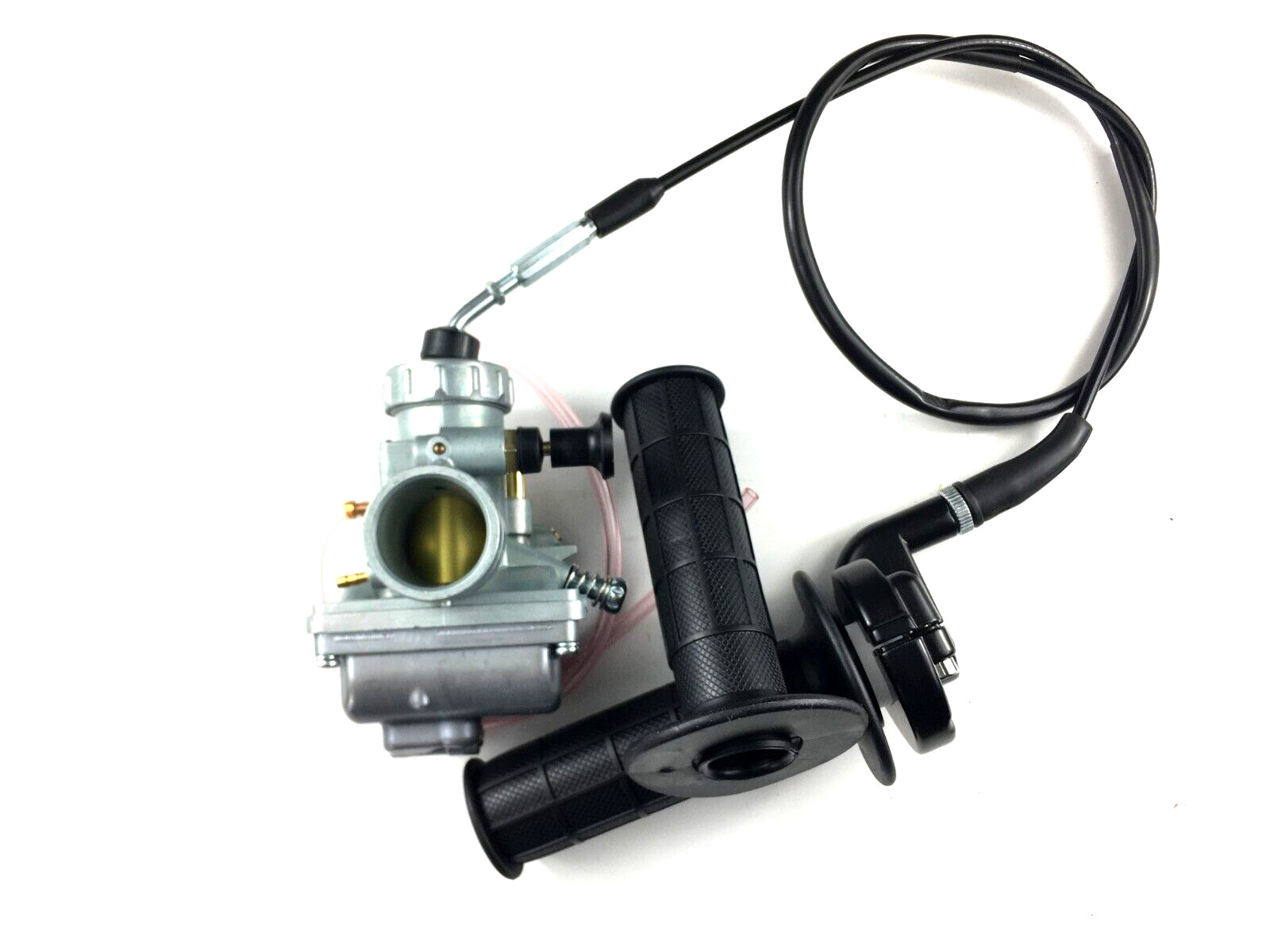 Carburetor & Throttle Cable & Twist Handle Grip for Yamaha DT125 1976-1981 Bike