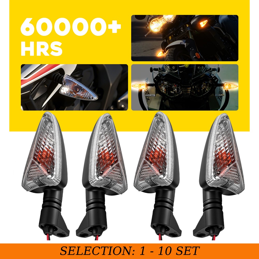4-40 Clear Turn Signal Light Amber Lamp For Triumph Street Triple Tiger 675 675R