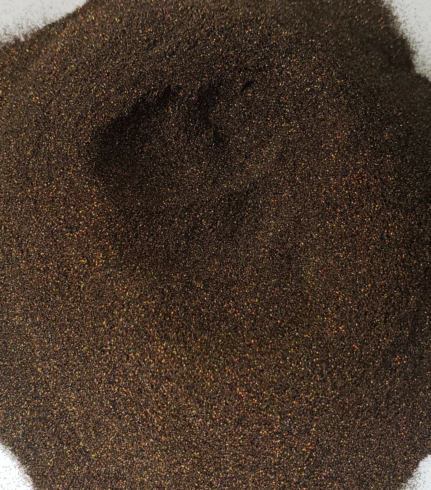 Pecan Brown Holographic Micro Mini .002 Hex Metal Flake Painting Epoxy