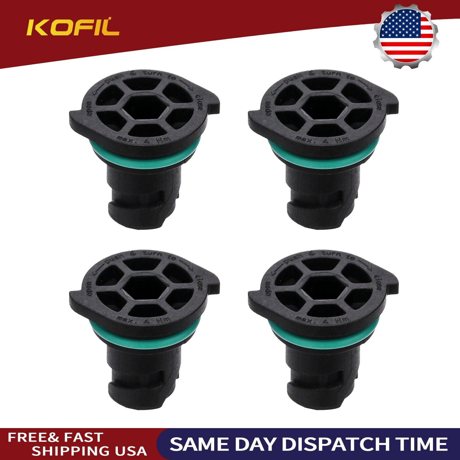 4Pcs] 1982821 Drain Plug For Mx Oil Pan, Single Use 233.451, 233451