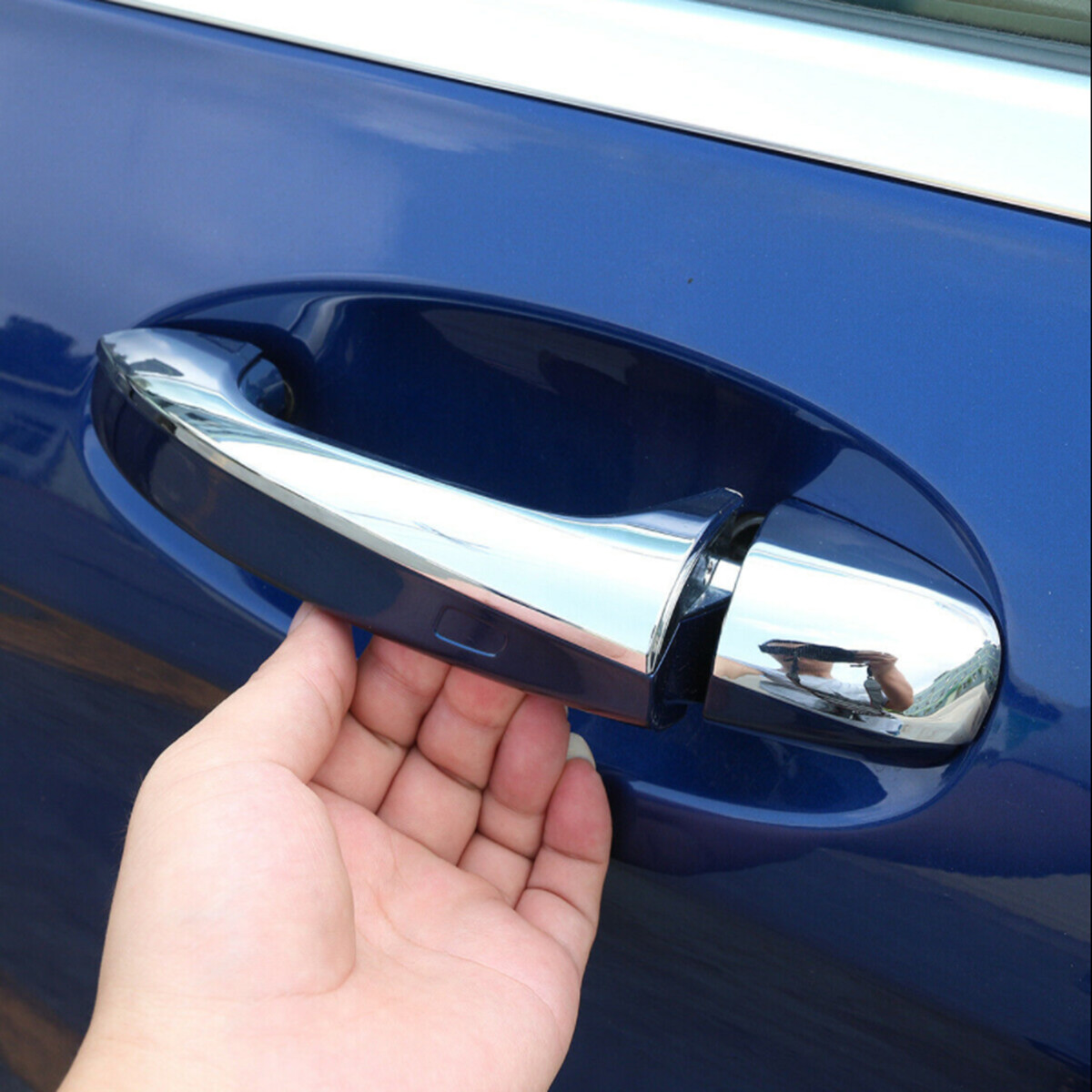 Chrome ABS Side Door Handle Cover For Benz W205 W213 X253 C E GLC Class 2015-20