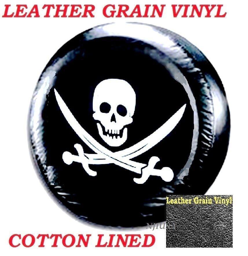 15″ DIY trailer Spare tire tyre Wheel Cover Pirate Skull Heavy Duty Vinyl
