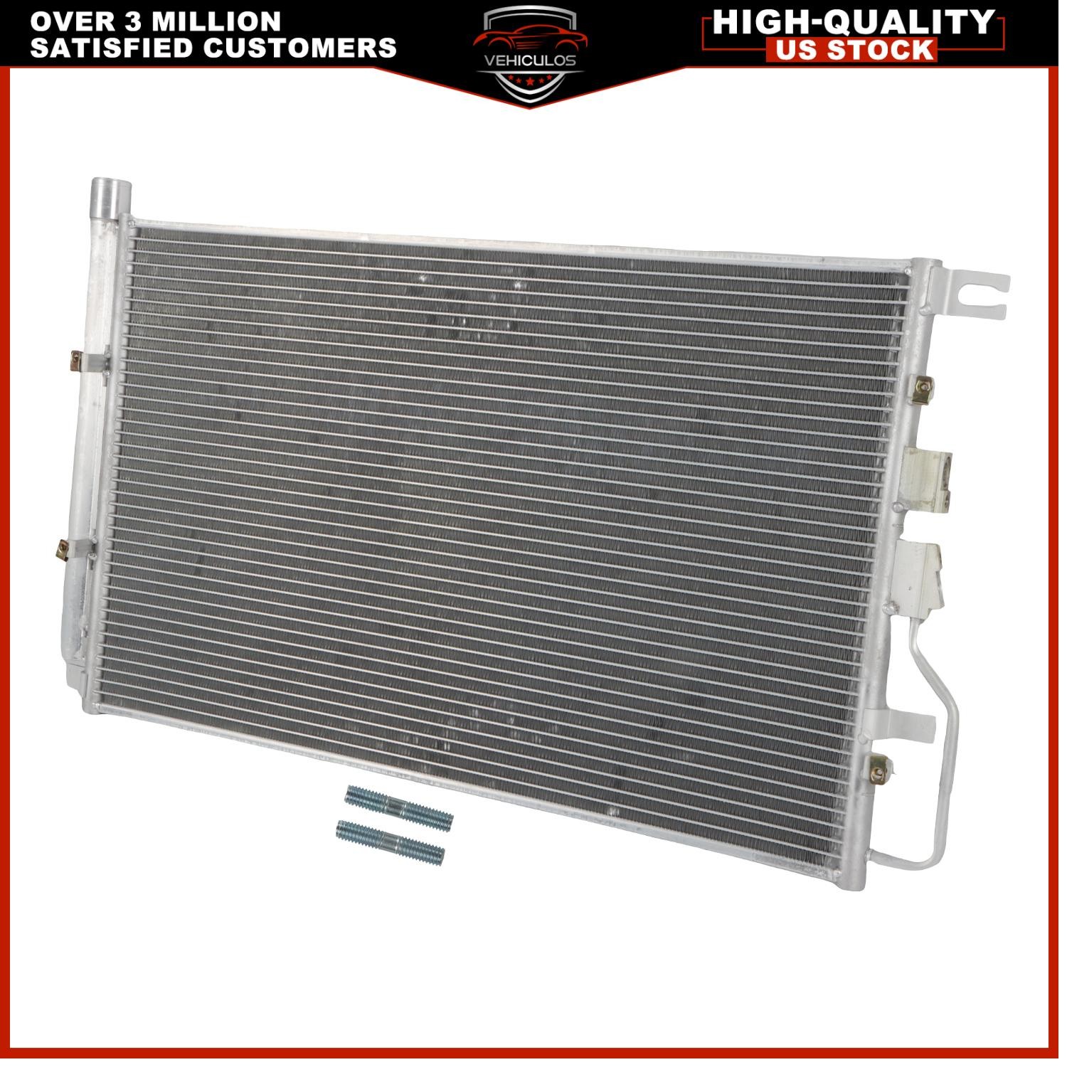 1pc Aluminum A/C Condenser For 4997 For 2016-2017 Chevrolet Equinox GMC Terrain
