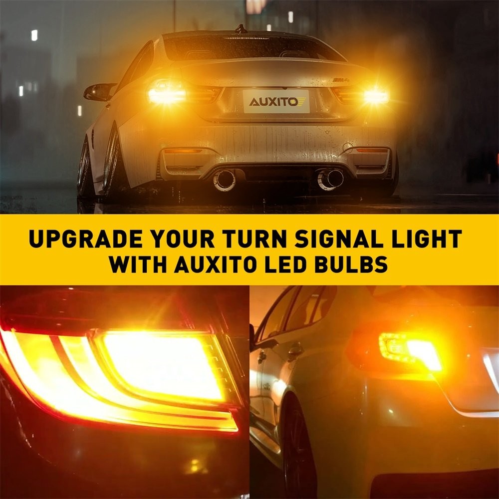 2X AUXITO Turn Signal Light Amber 3157 3457A LED Bulbs for Toyota Corolla Tundra