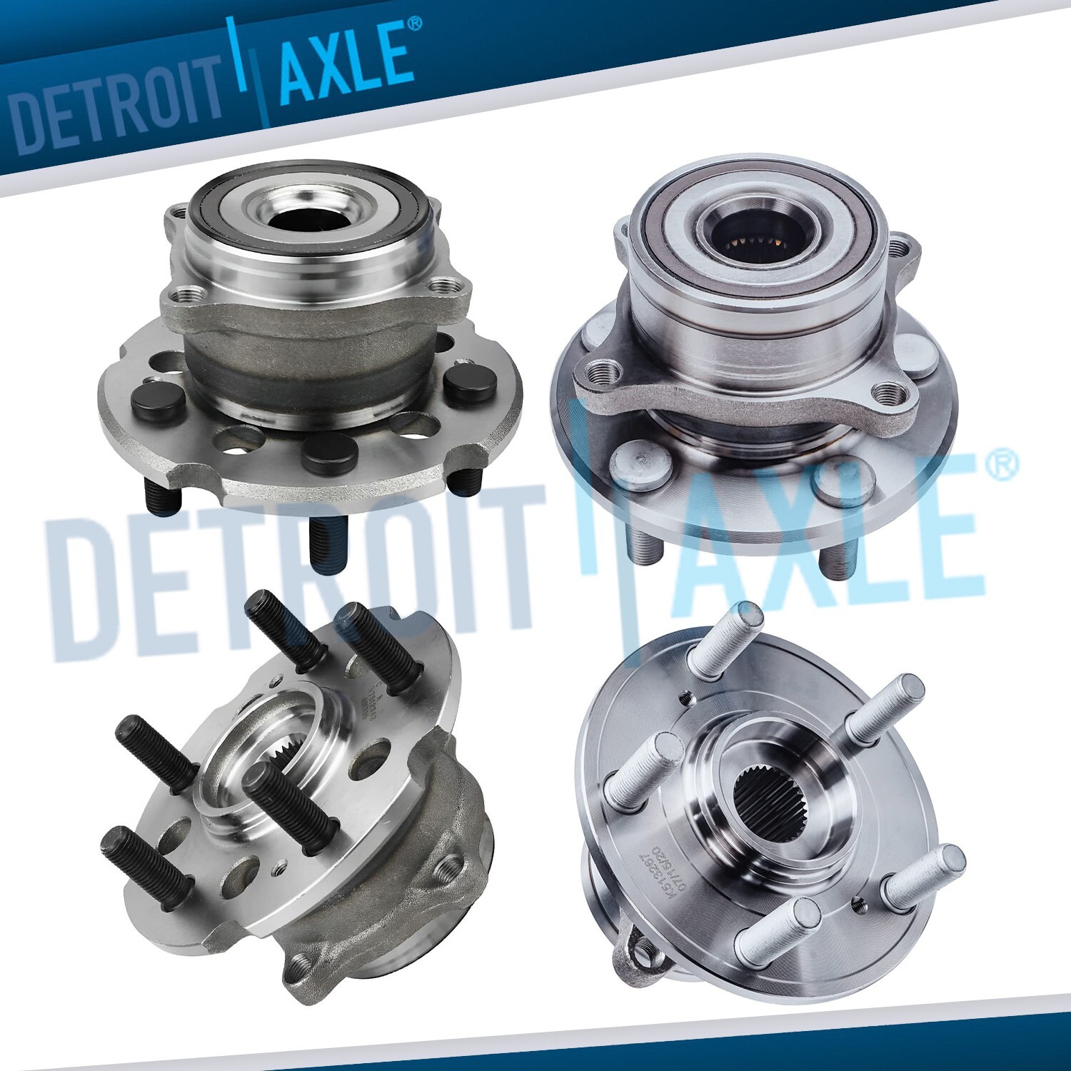 AWD Front and Rear Wheel Hub Bearings Assembly Kit for Honda Pilot Acura MDX ZDX